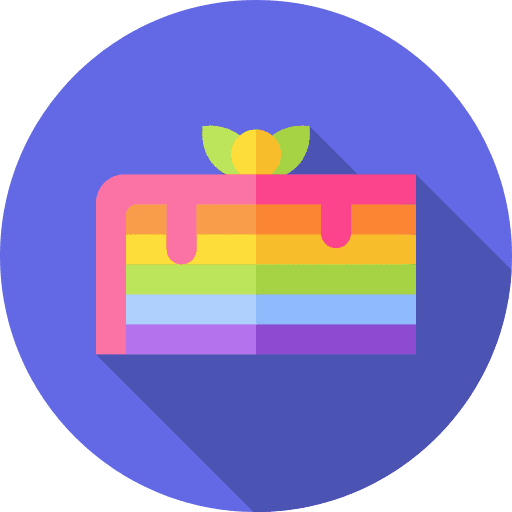 Cake baker slice food icon Cake baker slice food icon