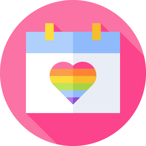 Calendar calendar love and romance cultures icon Calendar calendar love and romance cultures icon