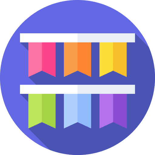 Garlands celebration pride day garland icon Garlands celebration pride day garland icon