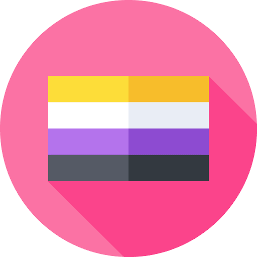 Non binary gender flags sex icon Non binary gender flags sex icon