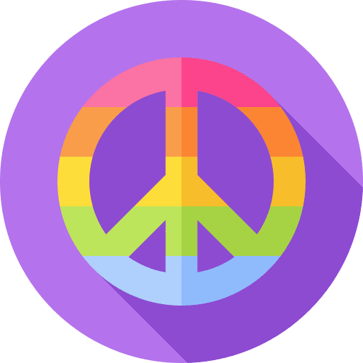 Peace peace rainbow shapes and symbols icon Peace peace rainbow shapes and symbols icon
