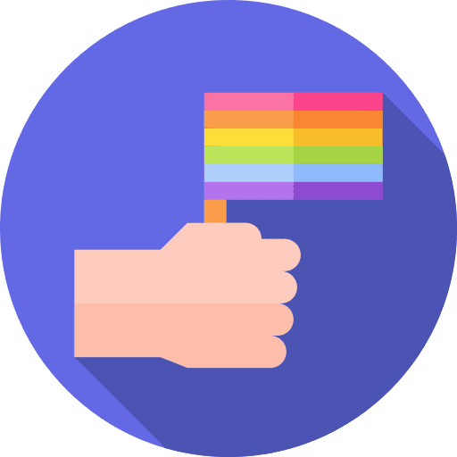 Rainbow flag cultures world pride day colours icon Rainbow flag cultures world pride day colours icon