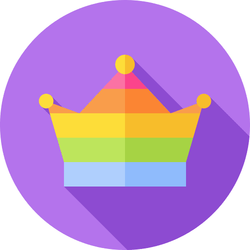 Crown crown miscellaneous rainbow icon Crown crown miscellaneous rainbow icon