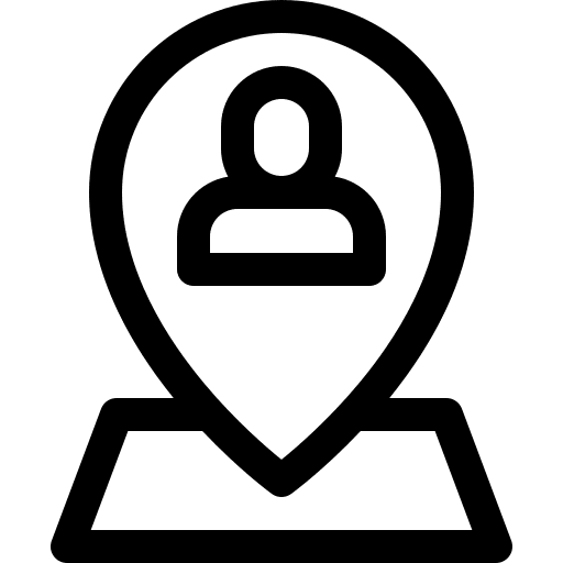 Location user interface map direction icon