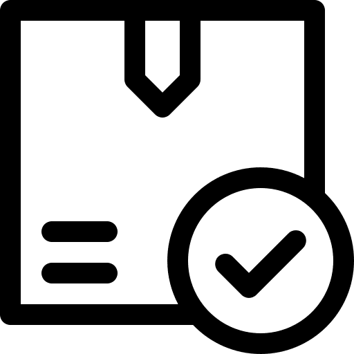Quality control product delivery quality control icon