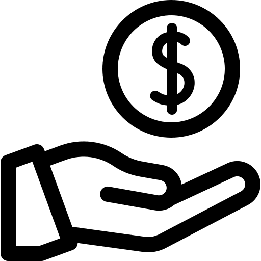 Revenue coin bank revenue icon