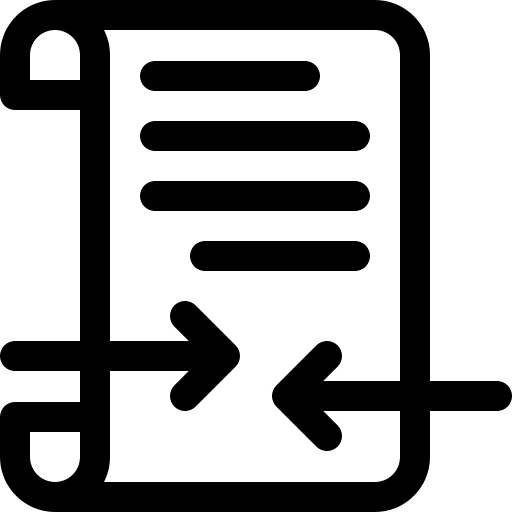 Transaction transaction continuous analytics icon