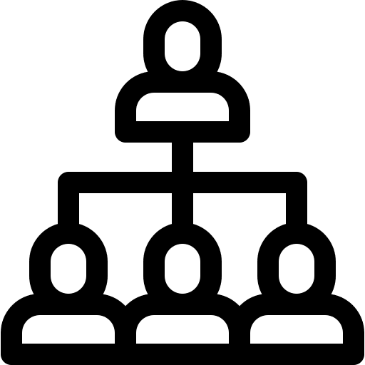 Manager people manager network icon
