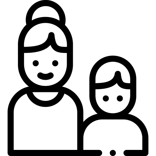 Mother user mother kid icon