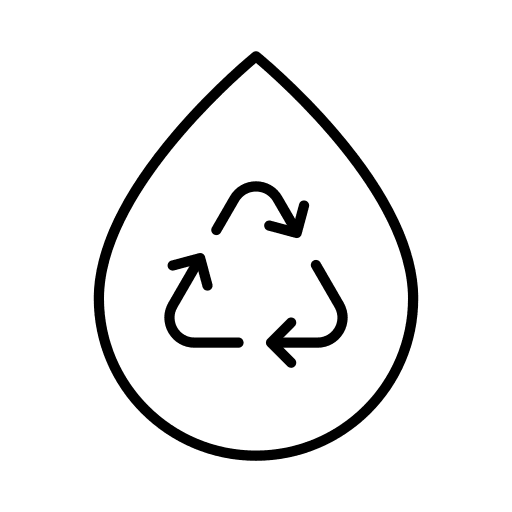 Recycle water ecology and environment save water arrows icon Recycle water ecology and environment save water arrows icon