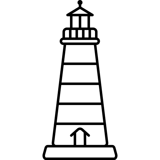 Lighthouse light security orientation icon