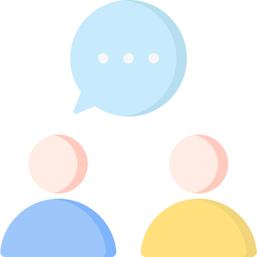 Chat communications friend discussion icon