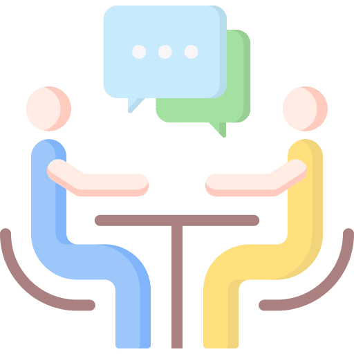 Discussion consulting counselling chat icon
