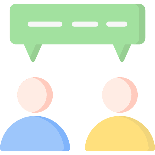 Discussion conversation counseling communications icon Discussion conversation counseling communications icon