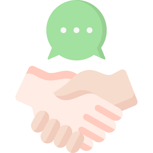Handshake communications negotiation deal icon