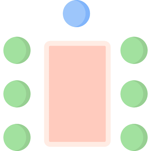 Meeting room business room table icon Meeting room business room table icon