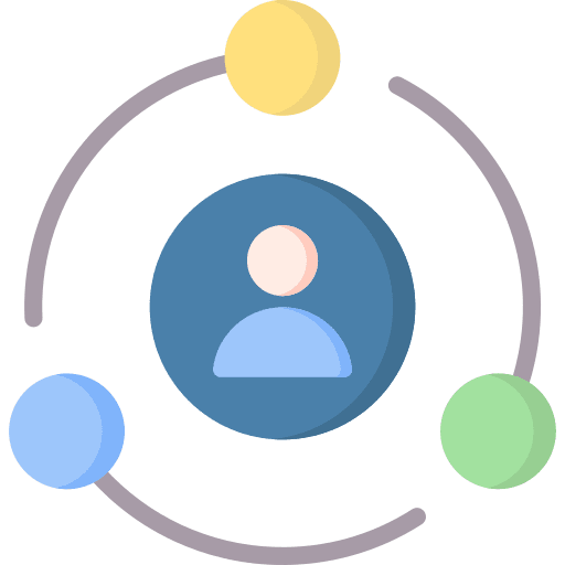 Social group connector social media icon Social group connector social media icon