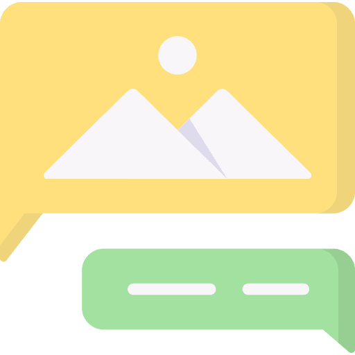 Image chat question message icon Image chat question message icon
