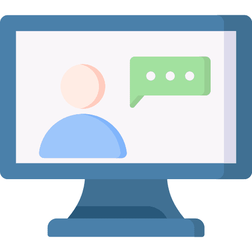 Monitor network speech conference icon Monitor network speech conference icon