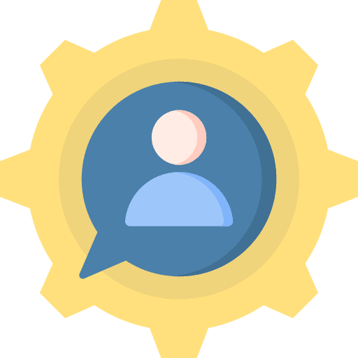 Setting speech bubble chat comment icon Setting speech bubble chat comment icon
