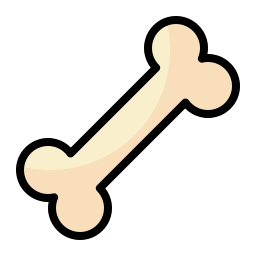 Bone dog food dog treat treats icon