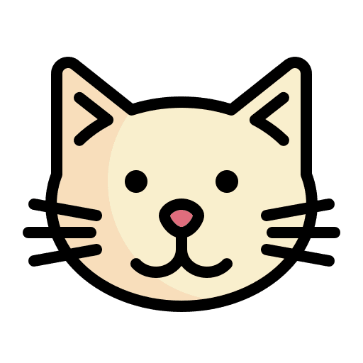 Cat head animal cat face cat head icon