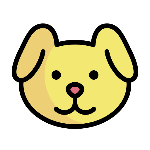 Dog head emoji dog head dog face icon