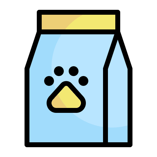 Pet food animals dog treat dog food icon