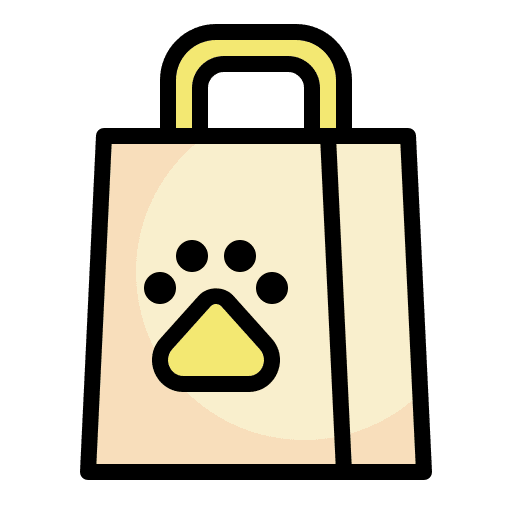 Shopping bag pet shop animals buy icon Shopping bag pet shop animals buy icon