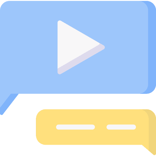 Video chat video online icon Video chat video online icon