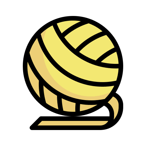 Yarn ball pet toy wool thread icon