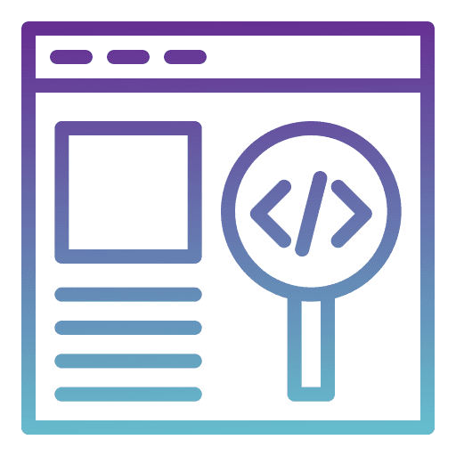 Searching virus debugging searching icon Searching virus debugging searching icon