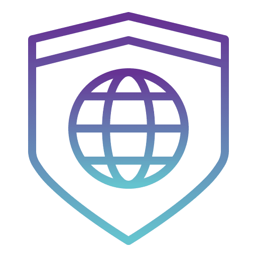 Security globe grid protection secure icon Security globe grid protection secure icon