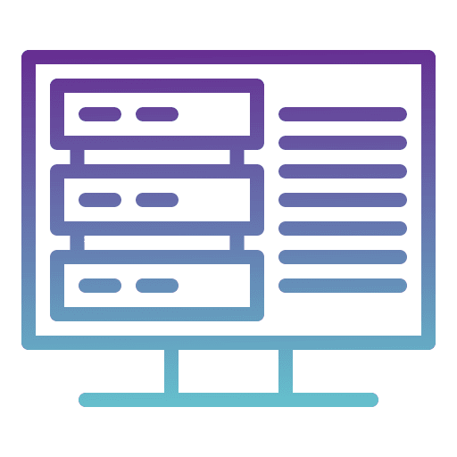 Server monitor server screen icon Server monitor server screen icon