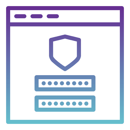 Sign in shield password entry security icon Sign in shield password entry security icon