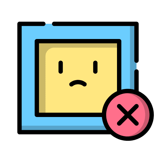 Failed education certification failed icon