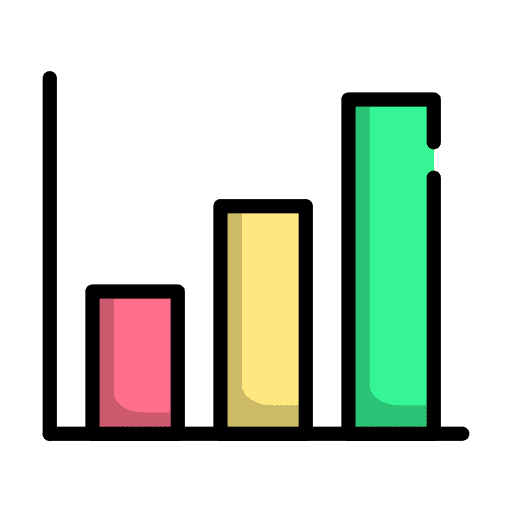 Bar chart report stats business icon Bar chart report stats business icon