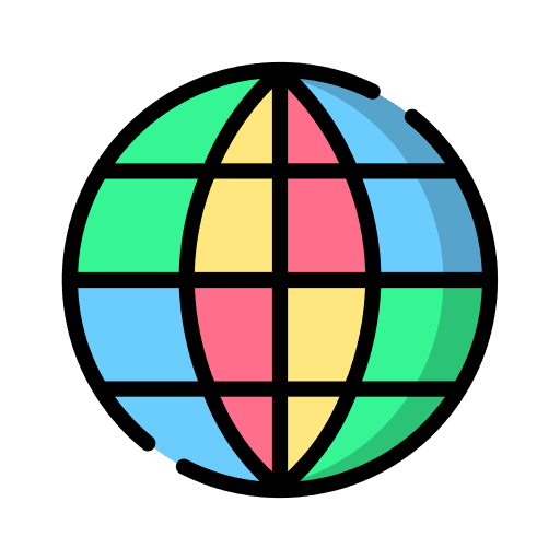 Language learning global planet icon Language learning global planet icon