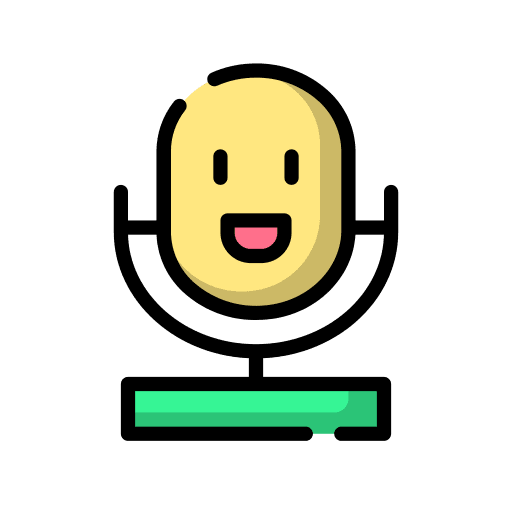 Microphone sound communications podcast icon Microphone sound communications podcast icon