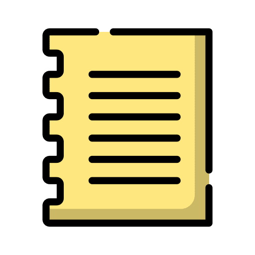 Note data write study icon Note data write study icon