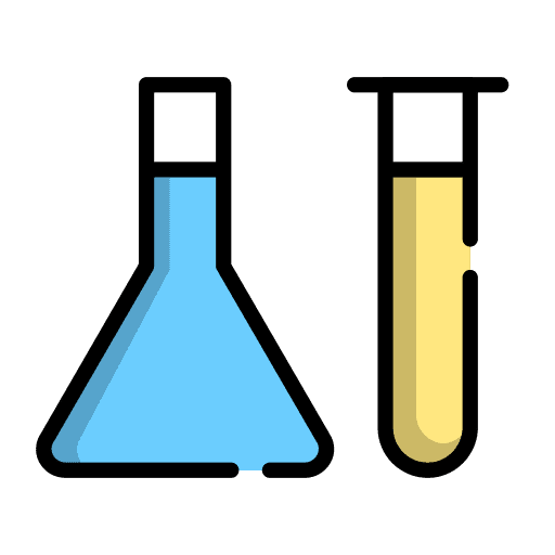 Science education chemistry flask icon Science education chemistry flask icon