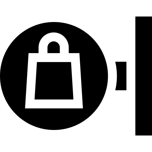 Grocery commerce signaling signal icon Grocery commerce signaling signal icon
