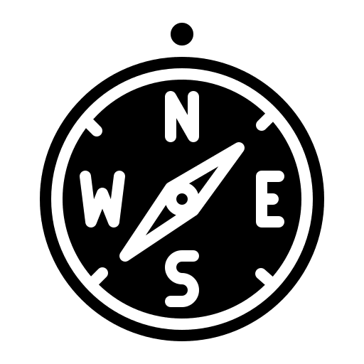 Compass location direction travel icon Compass location direction travel icon