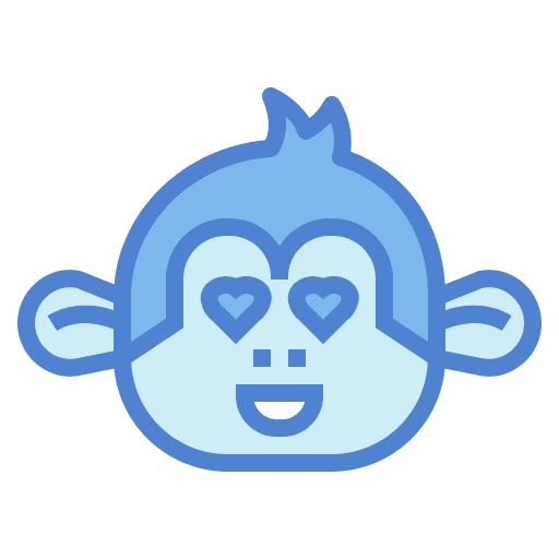 Monkey mammal animal wildlife icon