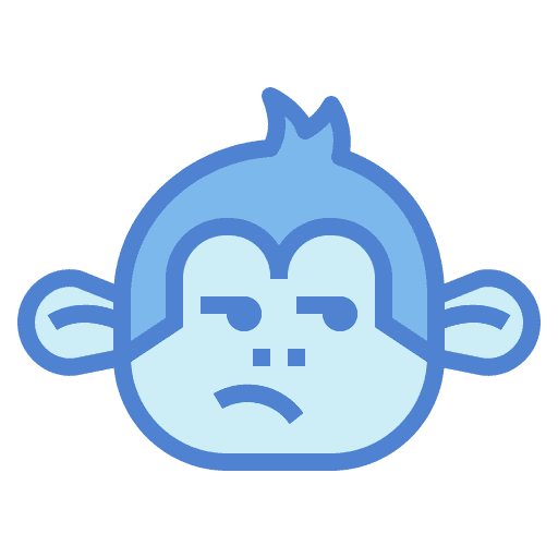 Monkey wildlife animals mammal icon