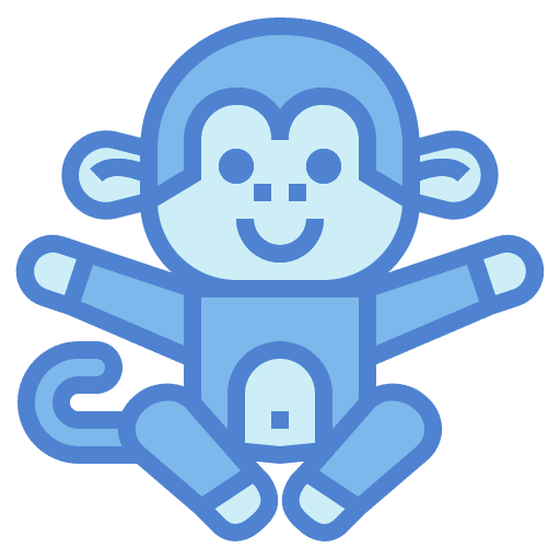 Monkey mammal primate animal icon Monkey mammal primate animal icon