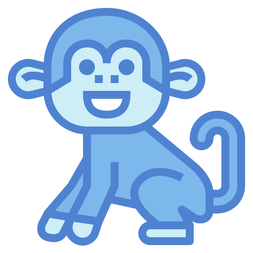 Monkey wildlife mammal animal icon Monkey wildlife mammal animal icon