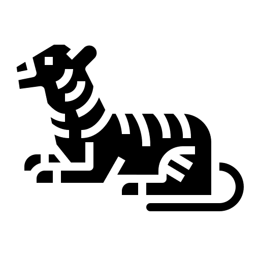 Tiger tiger zoology animals icon