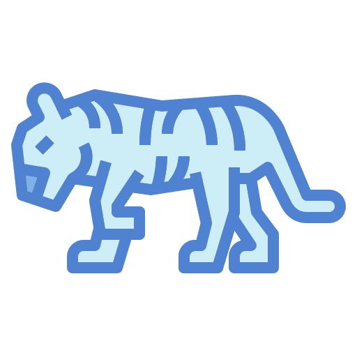 Tiger animal mammal zoology icon