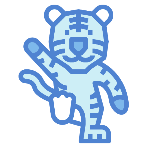 Tiger animals wildlife zoology icon